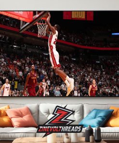 Andrew Wiggins Game Winning Shots Buzzer Beater Alley Opps 2025-26 NBA Miami Heat Win Cleveland Cavaliers Home Decor Poster Canvas