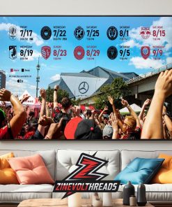 Atlanta United FC Release Official Schedule MLS 2026 Season Home Decor Poster Canvas