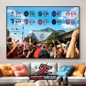 Atlanta United FC Release Official Schedule MLS 2026 Season Home Decor Poster Canvas