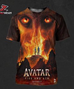 Avatar 3 Fire And Ash Official Poster On December 19th 2025 All Over Print Shirt