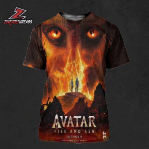 Avatar 3 Fire And Ash Official Poster On December 19th 2025 All Over Print Shirt