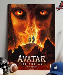 Avatar 3 Fire And Ash Official Poster On December 19th 2025 Home Decor Poster Canvas