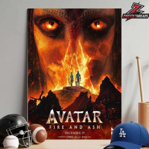 Avatar 3 Fire And Ash Official Poster On December 19th 2025 Home Decor Poster Canvas