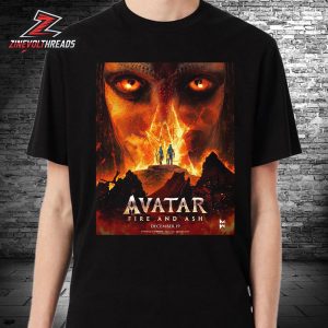 Avatar 3 Fire And Ash Official Poster On December 19th 2025 Unisex T-Shirt