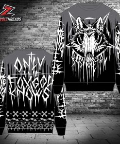 BabyMetal Only Fox God Knows Holiday Knit Sweater Christmas Ugly Sweater