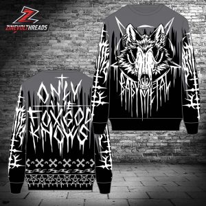 BabyMetal Only Fox God Knows Holiday Knit Sweater Christmas Ugly Sweater