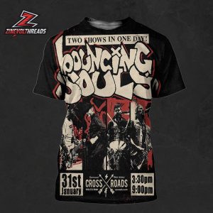 Bouncing Souls Two Shows In One Day Poster At Cross Roads Garwood New Jersey On January 31st 2026 All Over Print Shirt