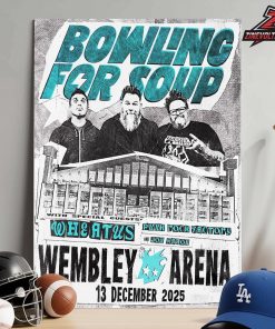 Bowling For Soup Poster For Show At Wembley Arena On December 13th 2025 Home Decor Poster Canvas