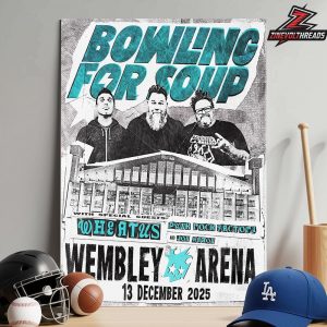 Bowling For Soup Poster For Show At Wembley Arena On December 13th 2025 Home Decor Poster Canvas