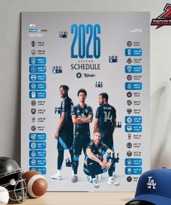 Charlotte FC Release Official Schedule MLS 2026 Season Home Decor Poster Canvas