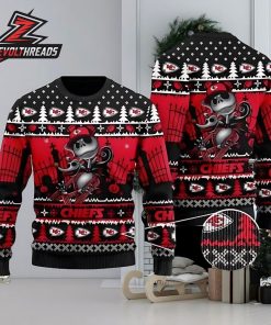 Kansas City Chiefs Jack Skellington Halloween Knitted Ugly Christmas Sweater – Chiefs Fam