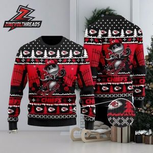 Kansas City Chiefs Jack Skellington Halloween Knitted Ugly Christmas Sweater – Chiefs Fam