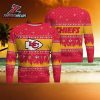 Custom Name Number NFL Kansas City Chiefs Rugby Stadium Ugly Christmas Sweater For Men And Women Christmas Holiday
