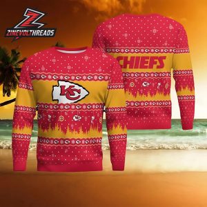 Kansas City Chiefs Tropical Holiday Ugly Christmas Sweater For Men And Women Christmas Holiday