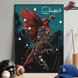 Clutch Band Celebrating 30 Years Of Their Iconic Self-Titled Album Poster At Huxleys Neue Welt Berlin On December 3rd 2025 Home Decor Poster Canvas