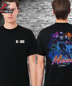 College Football Playoff National Championship Game 2026 Neon Player Tee Two Sided Unisex T-Shirt