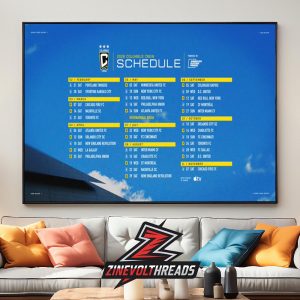 Columbus Crew FC Release Official Schedule MLS 2026 Season Home Decor Poster Canvas