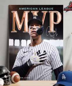 Congratulations To Aaron Judge On Winning The 2025 American League MVP Award Home Decor Poster Canvas