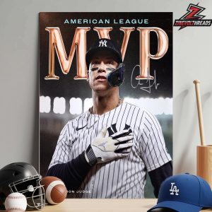 Congratulations To Aaron Judge On Winning The 2025 American League MVP Award Home Decor Poster Canvas