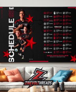 D.C. United Release Official Schedule MLS 2026 Season Home Decor Poster Canvas