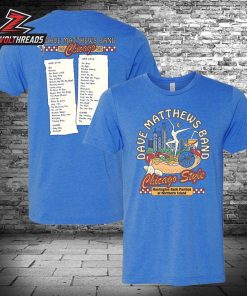 Dave Matthews Band Chicago 2025 Setlist Show On June 24th And 27th Two Sided Unisex T-Shirt