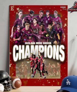 Elon Phoenix Is 2025 CAA Men’s Soccer Champion NCAA Soccer Division I Home Decor Poster Canvas