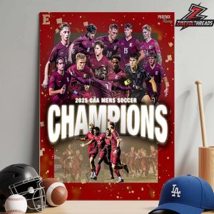 Elon Phoenix Is 2025 CAA Men’s Soccer Champion NCAA Soccer Division I Home Decor Poster Canvas