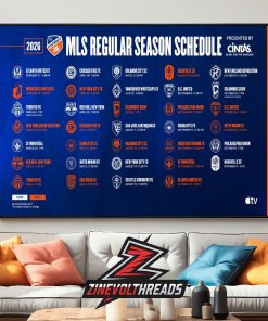 FC Cincinnati Release Official Schedule MLS 2026 Season Home Decor Poster Canvas