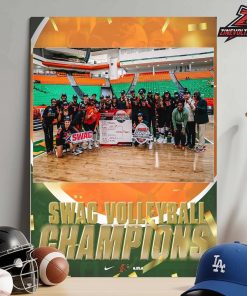 Florida A&M Women’s Volleyball Is The SWAC Champions 2025 Home Decor Poster Canvas