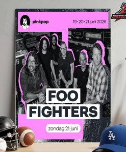 Foo Fighters Pinkpop Fest 2026 At Megaland Landgraaf NL On June 19th 20th 21st 2026 Home Decor Poster Canvas
