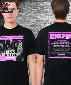 Foo Fighters Pinkpop Fest 2026 At Megaland Landgraaf NL On June 19th 20th 21st 2026 Two Sided Unisex T-Shirt