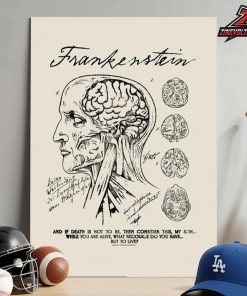 Frankenstein Poster By Anatomy Drawing And If Death Is Not To Be Home Decor Poster Canvas