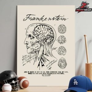 Frankenstein Poster By Anatomy Drawing And If Death Is Not To Be Home Decor Poster Canvas