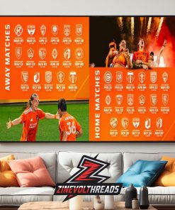 Houston Dynamo FC Release Official Schedule MLS 2026 Season Home Decor Poster Canvas