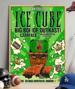 Ice Cube 420 On The Rocks Poster At Red Rocks Amphitheatre Morrison CO On April 20th 2026 Home Decor Poster Canvas