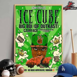 Ice Cube 420 On The Rocks Poster At Red Rocks Amphitheatre Morrison CO On April 20th 2026 Home Decor Poster Canvas