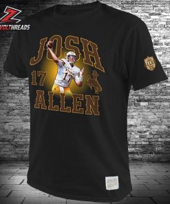 Josh Allen Black Original Retro Wyoming Cowboys Name And Number Classic T-Shirt