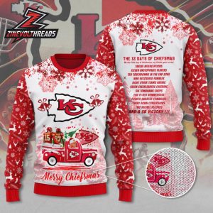 Kansas City Chiefs 12 Days of Chiefsmas Sweater For Men And Women Christmas Holiday