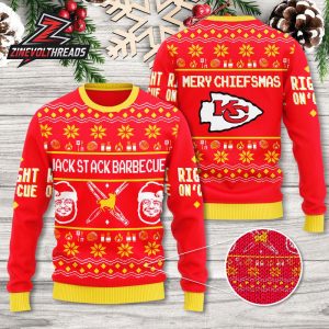 Kansas City Chiefs BBQ Blitz Ugly Christmas Sweater For Men And Women Christmas Holiday