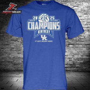 Kentucky Wildcats 2025 SEC Volleyball Regular Season Champions Locker Room Classic T-Shirt
