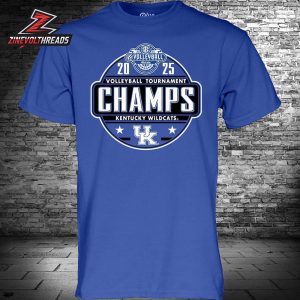 Kentucky Wildcats 2025 SEC Women’s Volleyball Conference Tournament Champions Locker Room Unisex T-Shirt