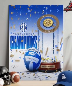Kentucky Wildcats Are 2025 SEC NCAA Women’s Volleyball Conference Tournament Champions Home Decor Poster Canvas