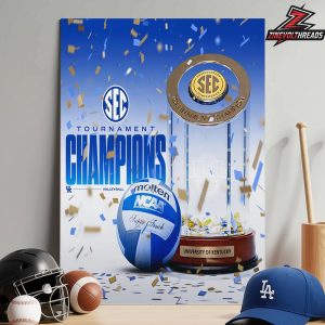 Kentucky Wildcats Are 2025 SEC NCAA Women’s Volleyball Conference Tournament Champions Home Decor Poster Canvas
