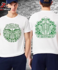 King Gizzard And The Lizzard Wizard Field Of Vision Tee Show At Buena Vista CO On August 15-17th 2025 Two Sided Unisex T-Shirt