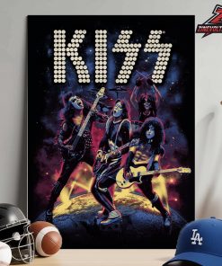 Kiss Band ALIVE! Stage Light Poster The Landmark Album In 1975 Home Decor Poster Canvas