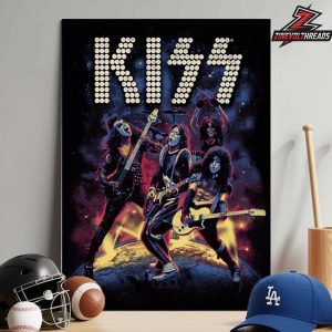 Kiss Band ALIVE! Stage Light Poster The Landmark Album In 1975 Home Decor Poster Canvas