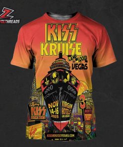 Kiss Kruise Land In Locked Vegas Poster At Virgin Hotels Las Vegas On November 14-16 2025 All Over Print Shirt