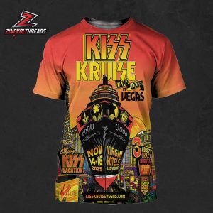Kiss Kruise Land In Locked Vegas Poster At Virgin Hotels Las Vegas On November 14-16 2025 All Over Print Shirt