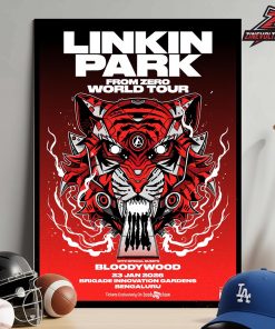 Linkin Park Form Zero World Tour With Bloodywood On January 23rd 2025 Home Decor Poster Canvas