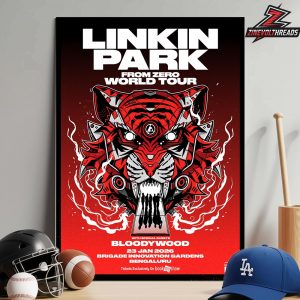 Linkin Park Form Zero World Tour With Bloodywood On January 23rd 2025 Home Decor Poster Canvas